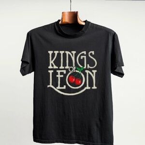 Kings of Leon Black Graphic Logo T‑Shirt